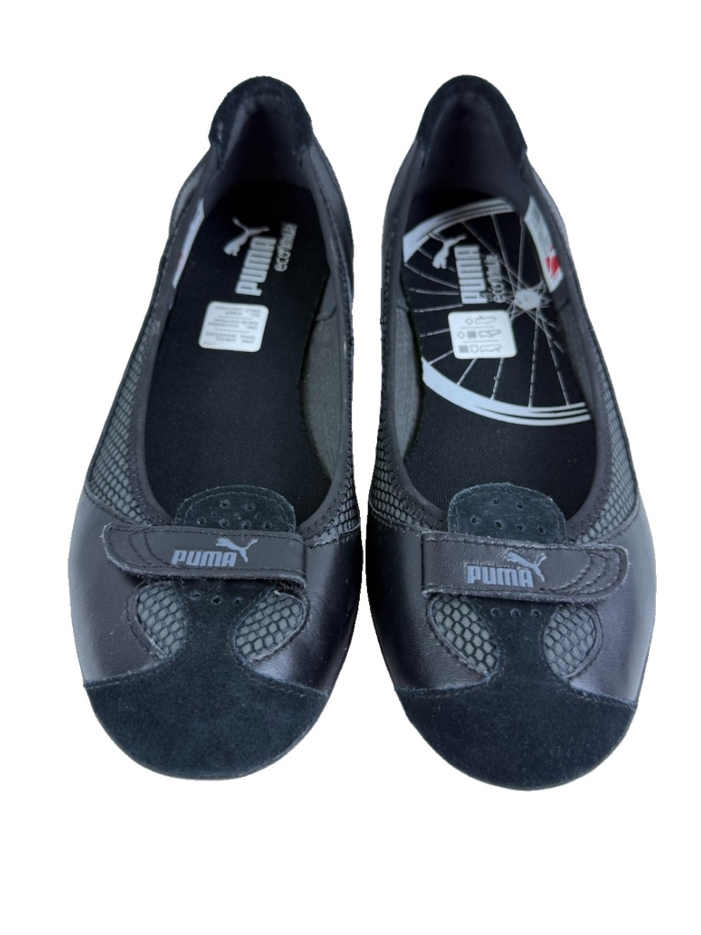 PUMA Zandy Ballet Flats 8.5 EU39 Patent Vintage Y2K Shoes Speedcat Adjacent EUC